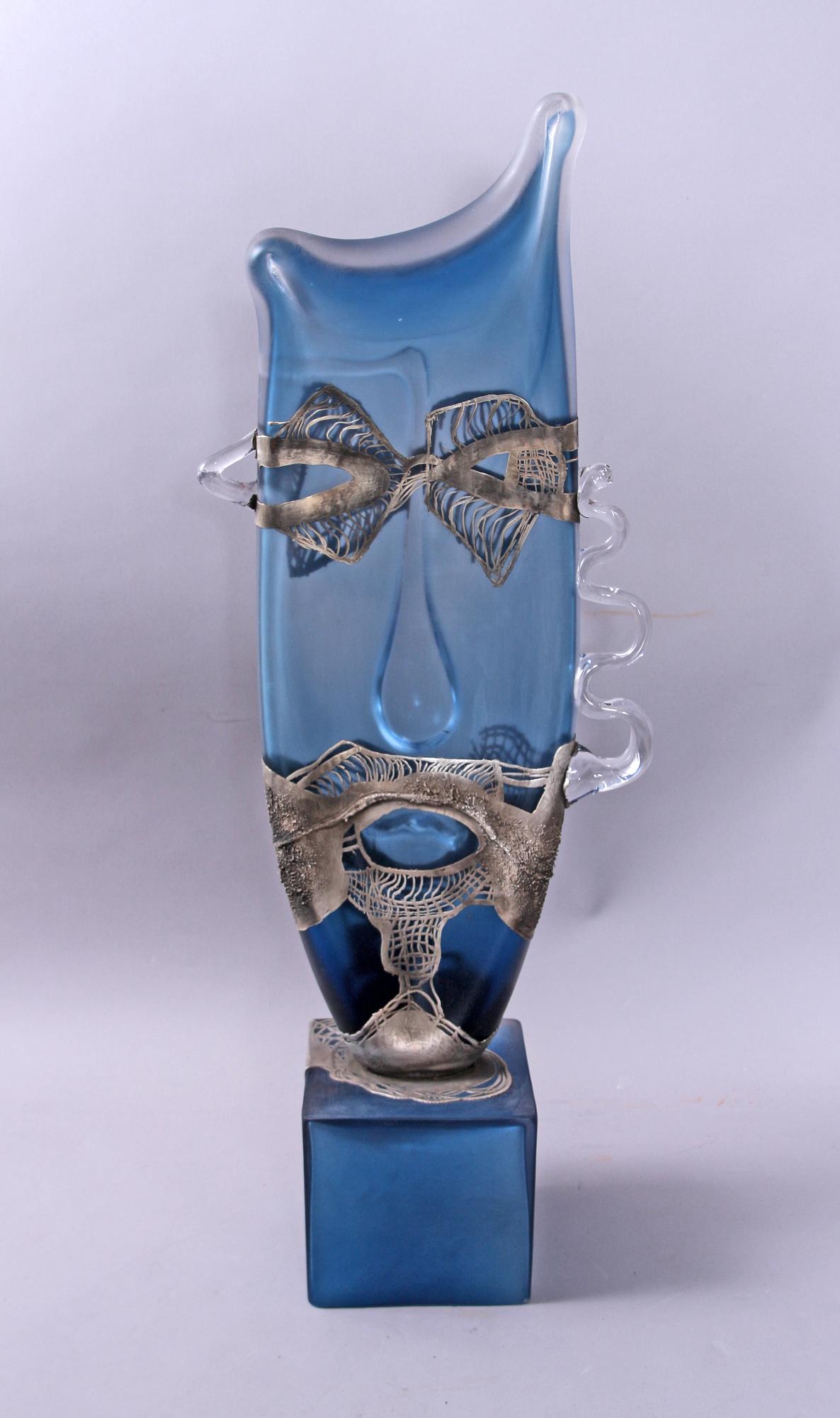 SKULPTUR, glas, Tamaian, Ion Art, Transylvanien, sign.