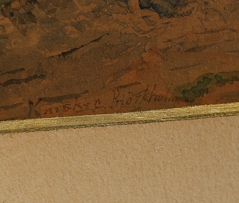 JOHAN KAHL, akvarell, signerad och daterad 1902.