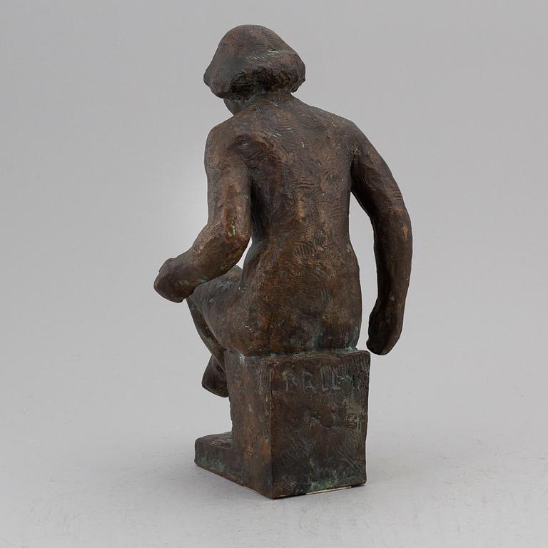 A Ben Renvall bronze sculpture, signed and dated -45.