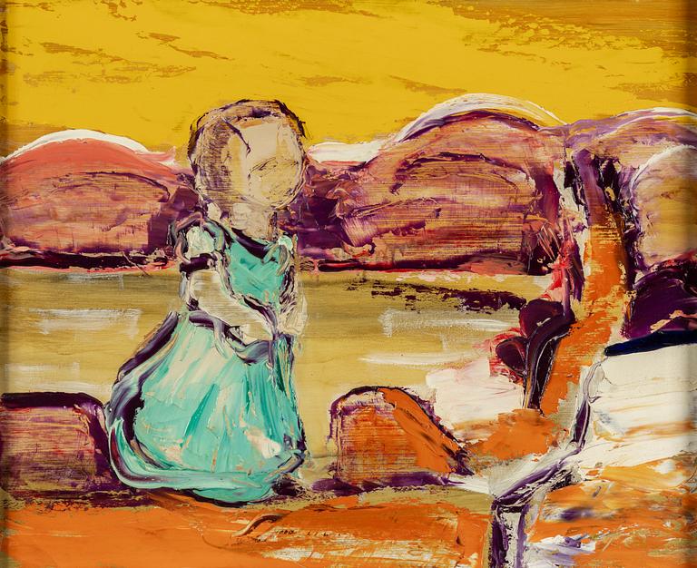 GUNNAR LÖBERG, oil on panel, signed and dated on verso 1949.