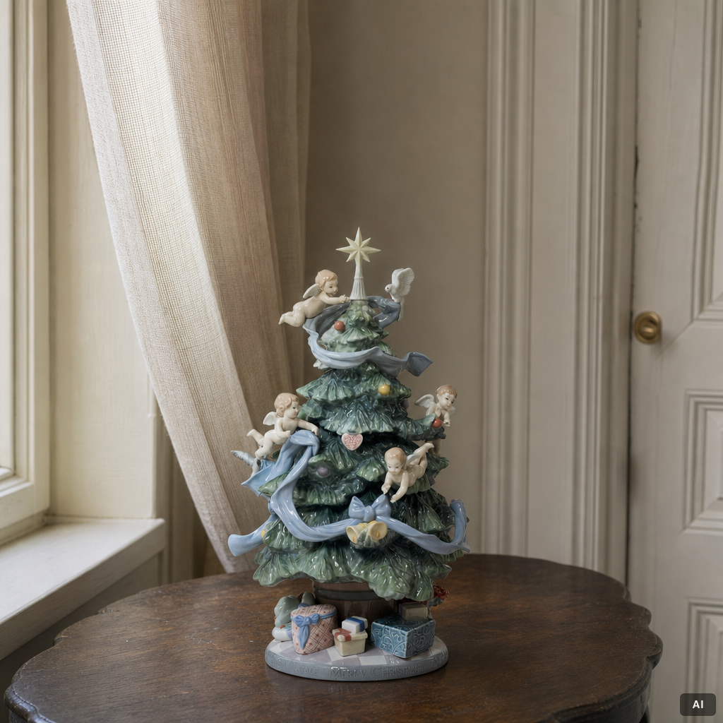 Virginia González, figurine, "Great Christmas tree", Lladró, Spain.