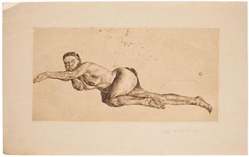 Lotte Laserstein, Nude resting.