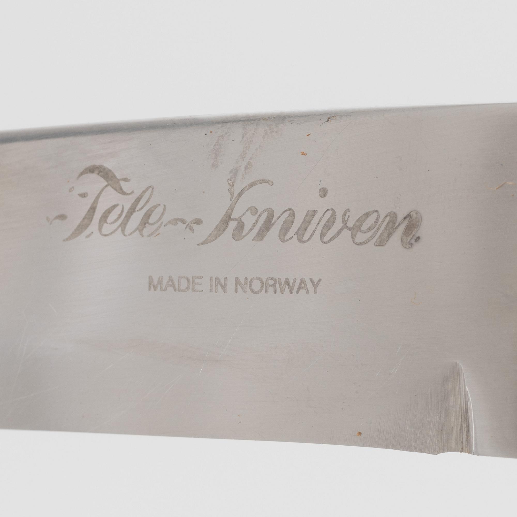 Two sami knives by Sven Erik lampinen and Stefan Karlsson, a Tele-kniven, Norway, and a Lapin Puukko knife, Finland.