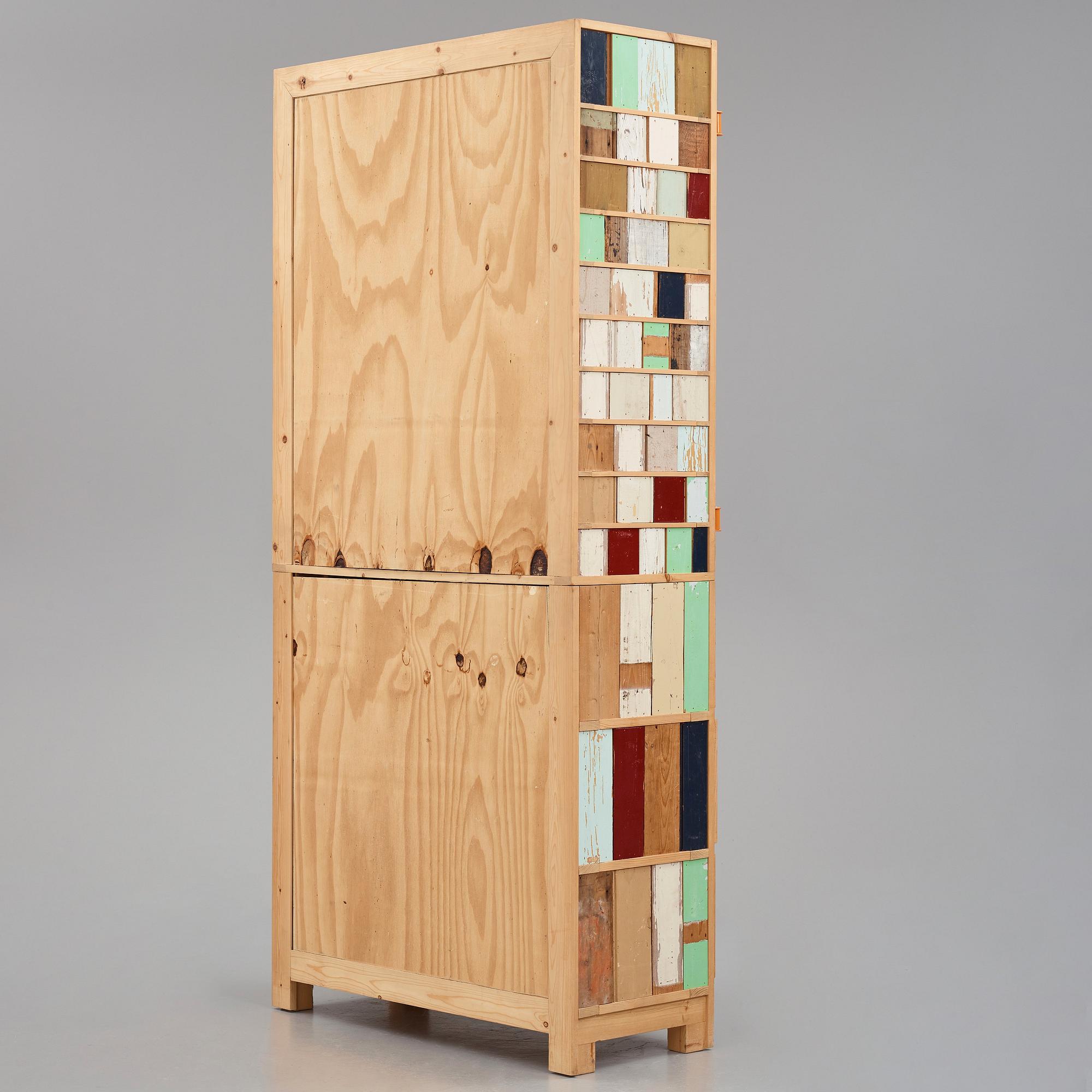 Piet Hein Eek, a "Classic Scrapwood Cabinet", Studio Piet Hein Eek, Netherlands, post 1990.