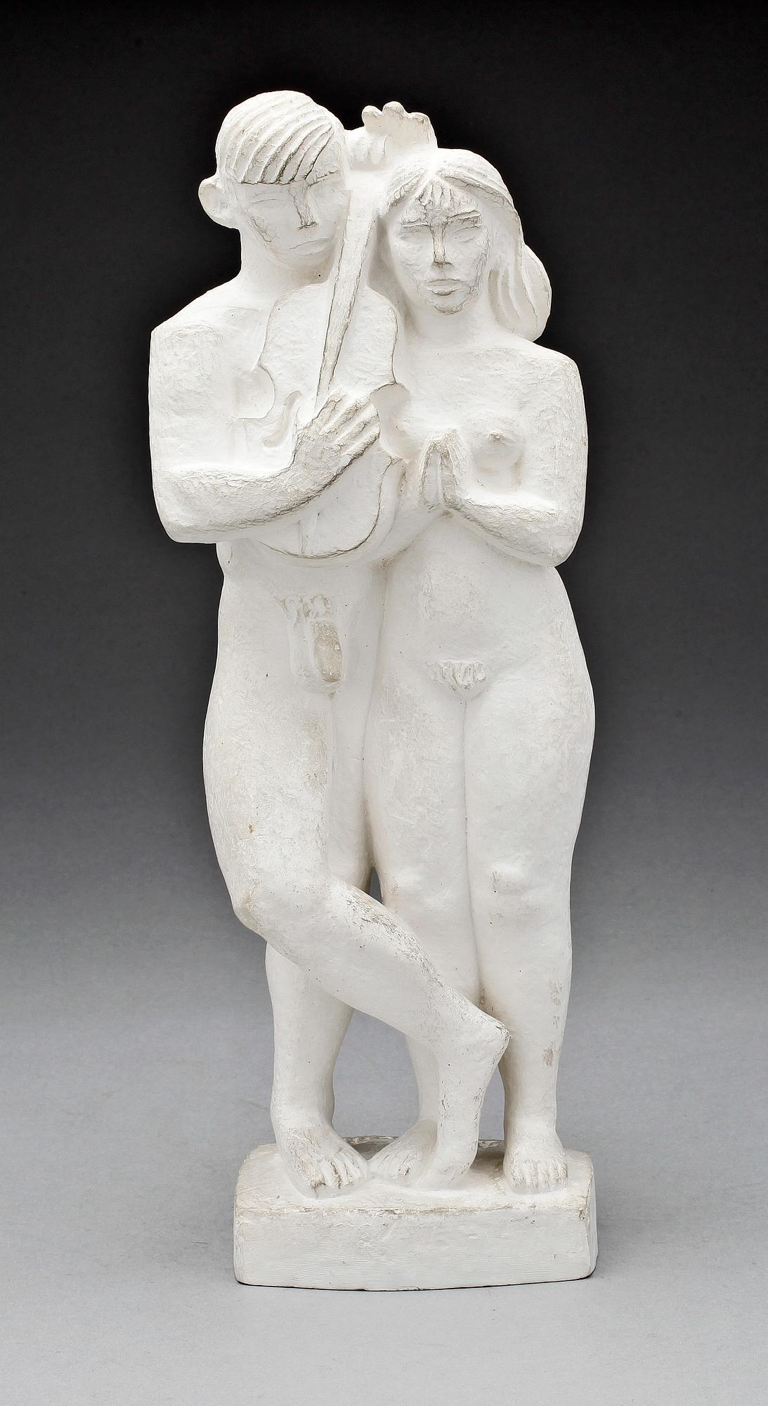 BROR HJORTH, skulptur, gips, sign.