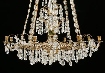 LJUSKRONA, sengustaviansk modell, 1900-tal. Höjd ca 95 cm.