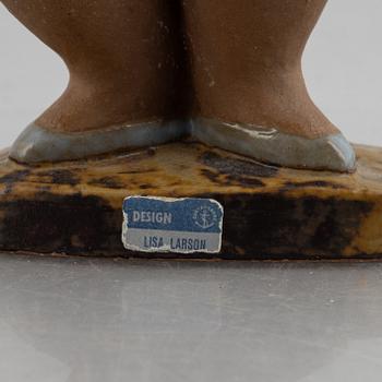 Lisa Larson, a stoneware figurine, 'Dora' from the series 'ABC-flickorna', Gustavsberg.