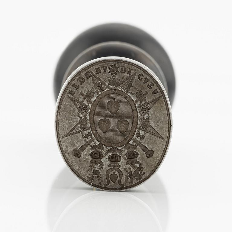 A seal for the comital line of Ribbing (no. 98), late 18th century.