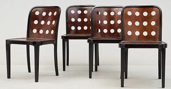JOSEF HOFFMANN, stolar, 4 st, Thonet efter 1929.