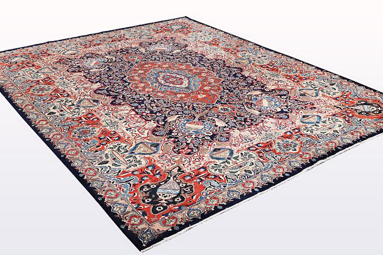A carpet, Kashmar, ca 378 x 300 cm.