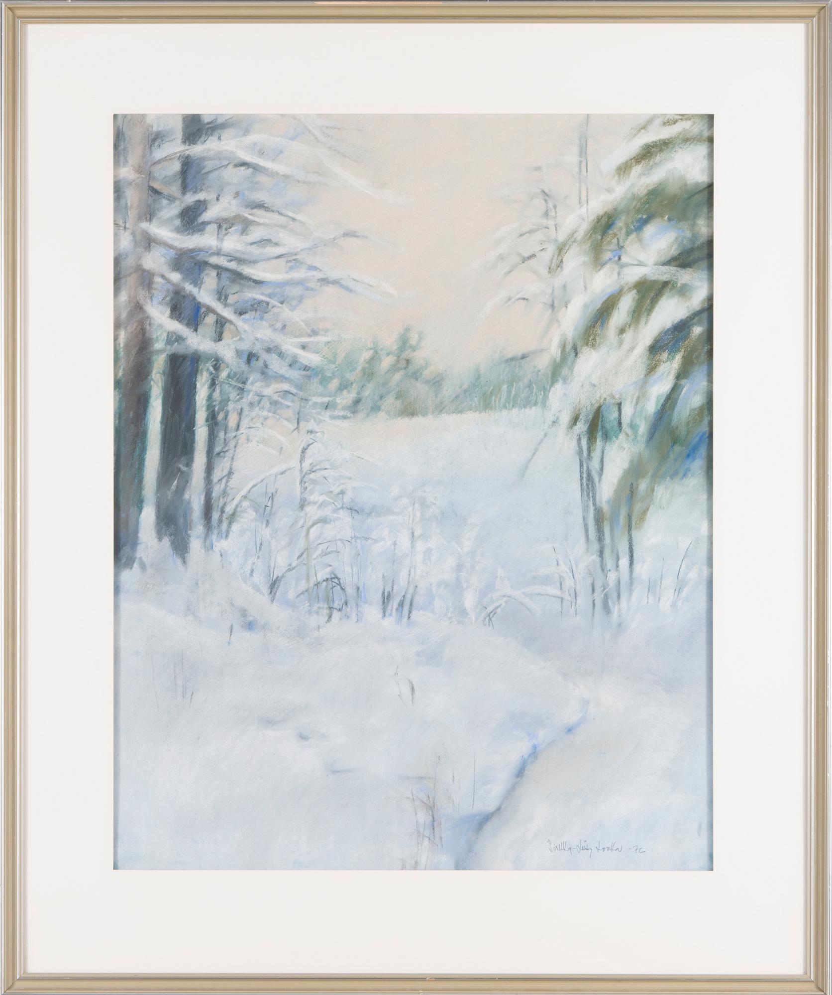 SIRKKA-LIISA LONKA, pastelli, signerattu ja päivätty -76.