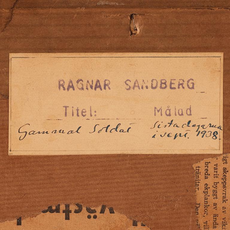 Ragnar Sandberg, "Gammal soldat/Beväring med blå ögon".