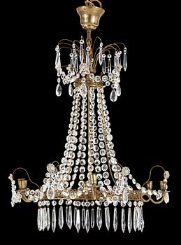 LJUSKRONA, gustaviansk stil,1900-talets första hälft. Höjd ca 67 cm.