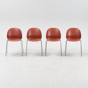 Nendo, a set of four model 'N02-10 Recycle' chairs, Fritz Hansen, Denmark, 2020.