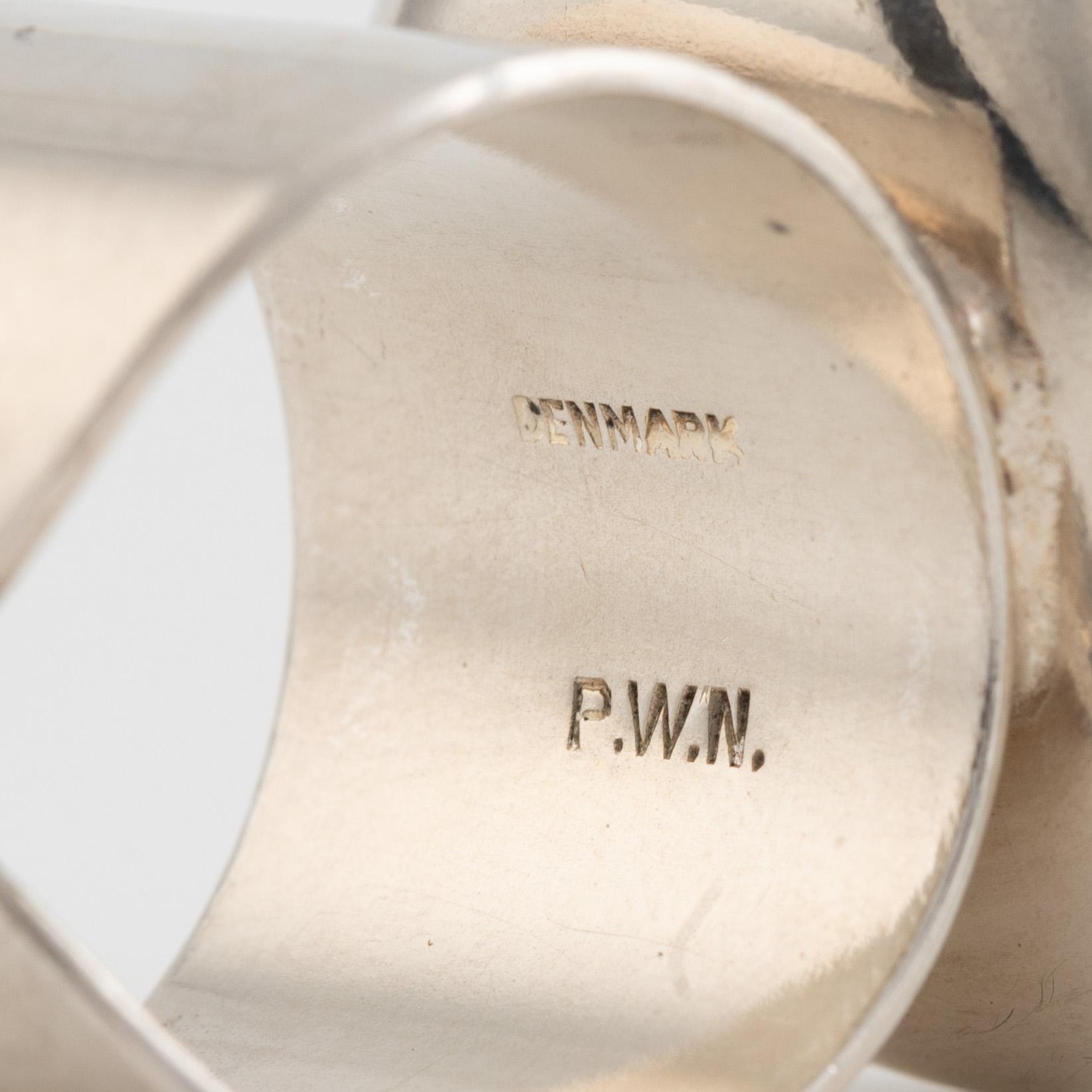 Ring, Peter Wilhjelm Nielsen (PWN), silver and amethyst ring.