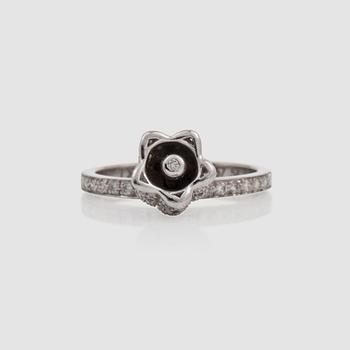 1357. A Dior 'Muguet' ring. Set with brilliant-cut diamonds, total carat weight circa 0.75 ct.