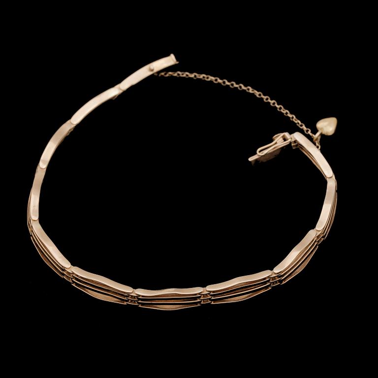 ARMBAND, 18k guld. Sverige, 1926. Vikt 11,4g.