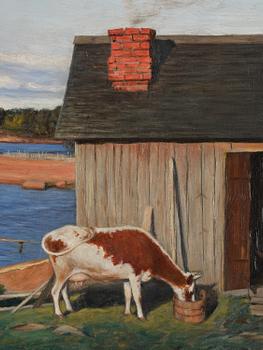 Hugo Simberg, "Landscape from Niemenlautta".