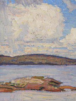 Fritz Lindström, "Molnhimmel över sjön".