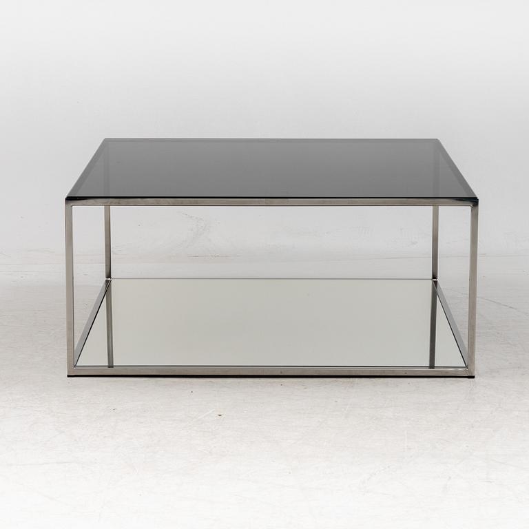 Claesson Koivisto Rune, a glass and chrome coffee table, 'Vertigo' Offecct, Sweden, 2005.