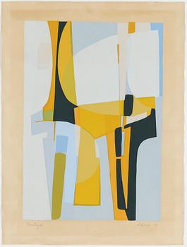 Leida Rives-Elfvén · LEIDA RIVES-ELFVÉN, litografi, provtryck, signerat o daterat -59