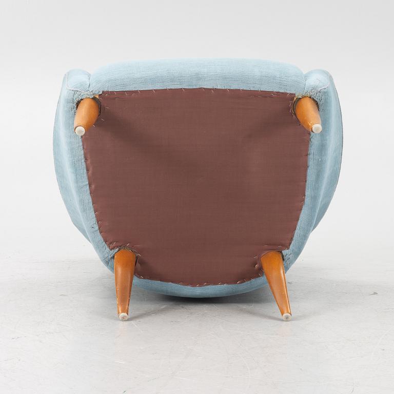 Kerstin Hörlin-Holmquist, an 'Onkel Adam' armchair, Triva series, Nordiska Kompaniet's workshops in Nyköping.