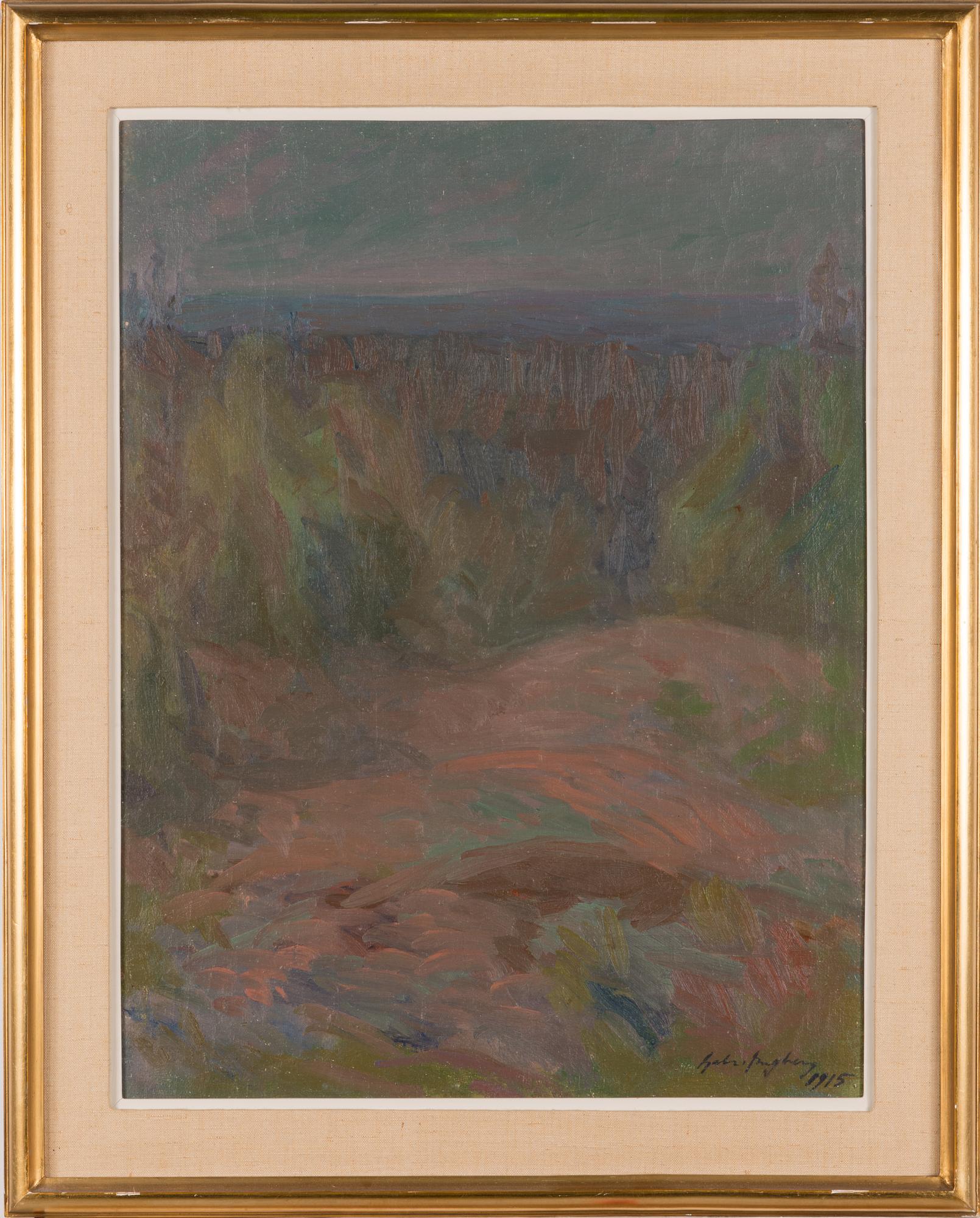 Gabriel Engberg, oil on canvas, signed and dated 1915.