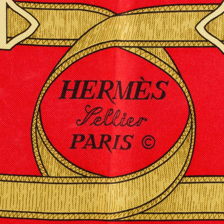 SCARF, Hermès, "Eperons d'Or",  issued 1974.