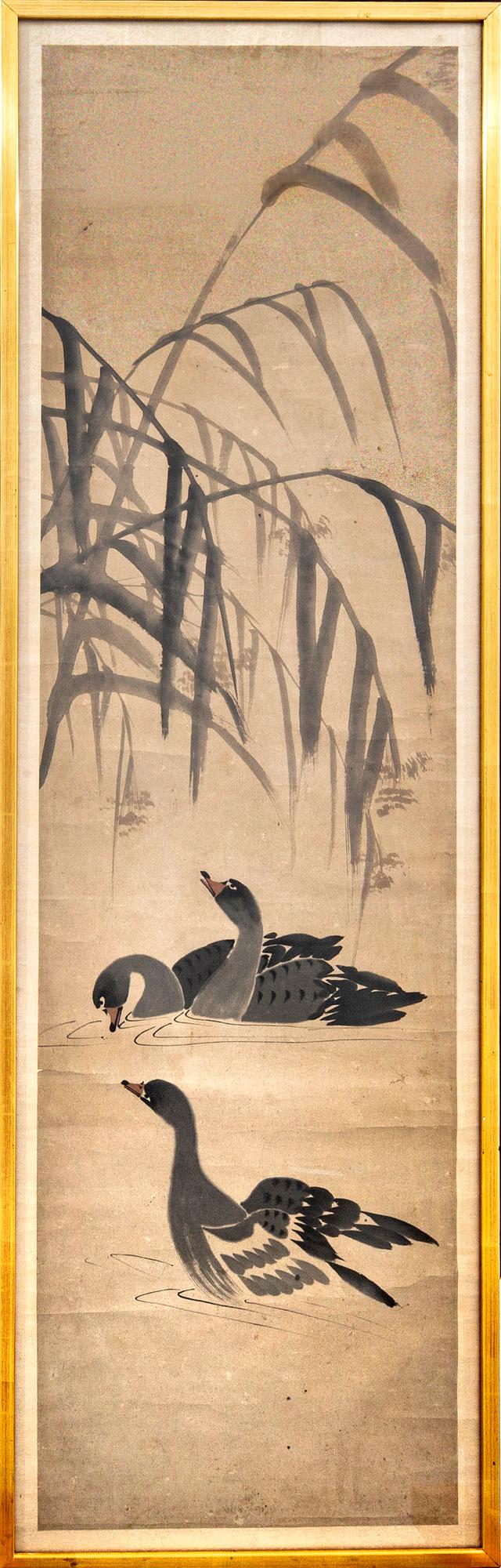 A painting of ducks by anonymous Chinese artist, 19th/20th Century.