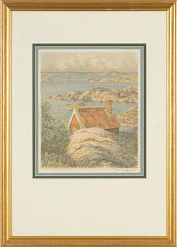 Roland Svensson, lithograph in colours, signed 71/350.