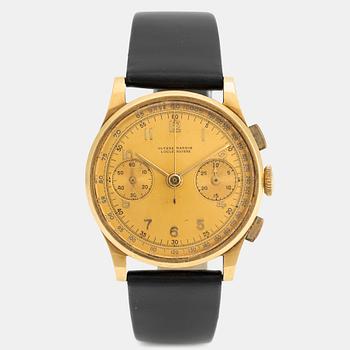 65. Ulysse Nardin, Locle Suisse, chronograph, ca 1945.