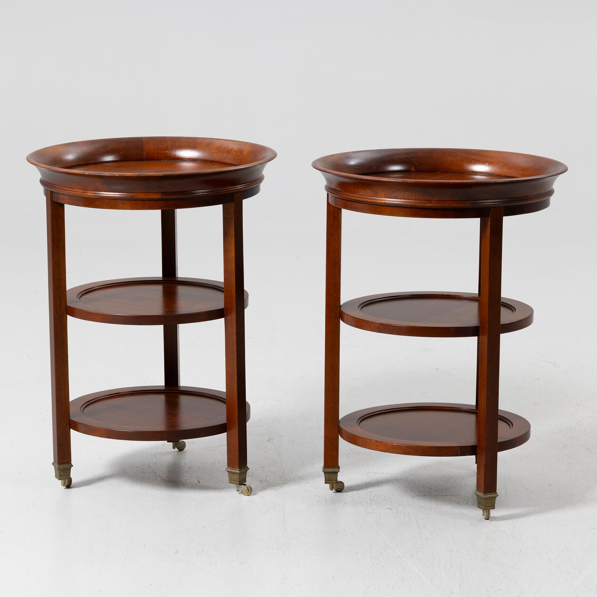 Serving tables, a pair, Grange, France, 20th/21st century.