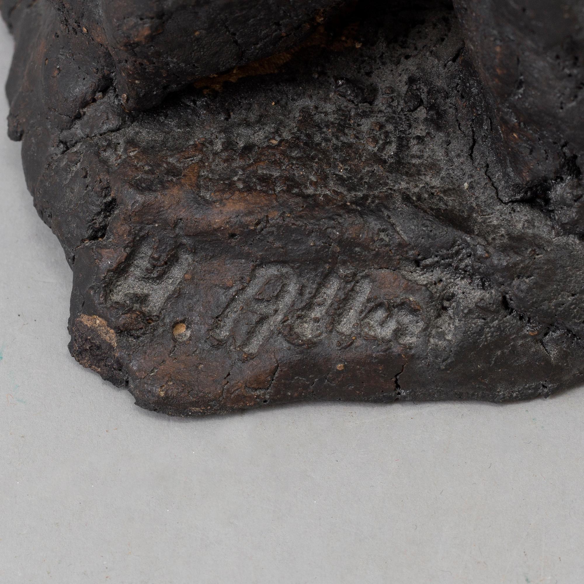 HENRIK ALLERT, a ceramic sculpture, signed.