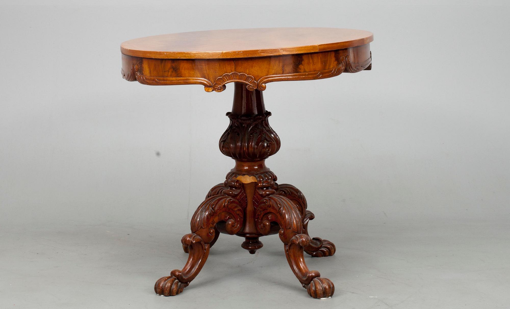 BORD, rokokostil, 1800-talets slut.