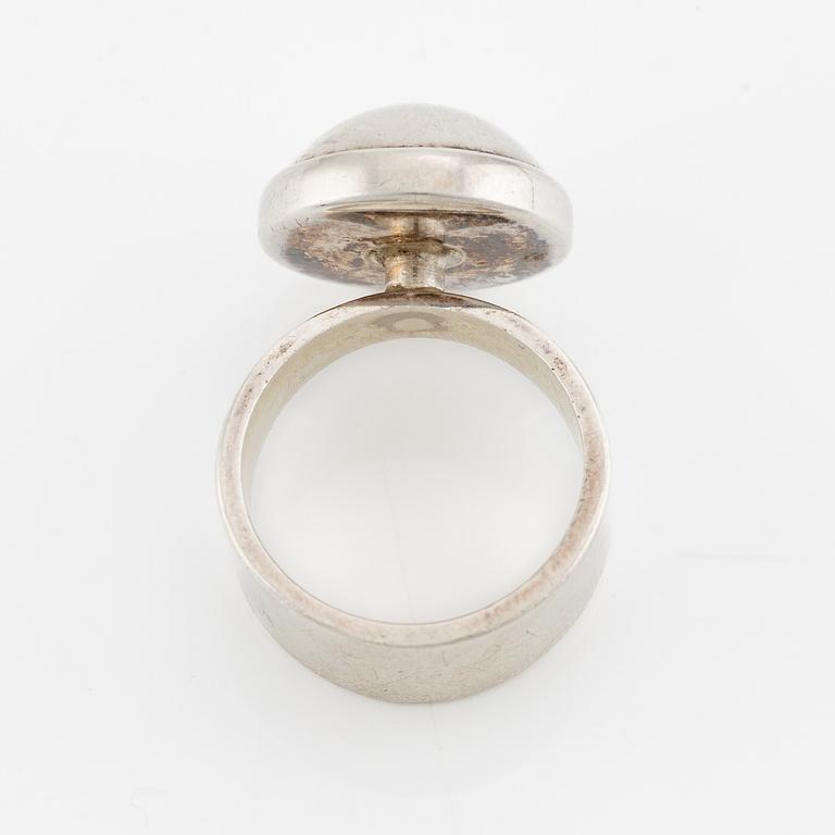 Niels Erik From, ring, sterling silver, Denmark.