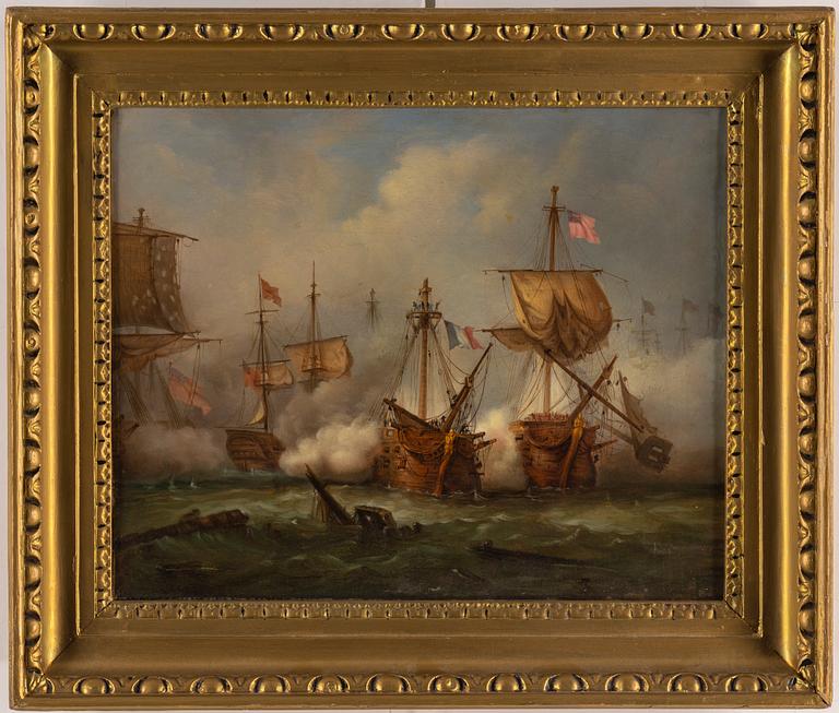 UNKNOWN ARTIST, around 1800, oil ojn canvas.