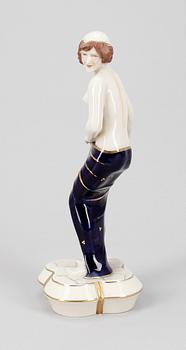 FIGURIN, porslin, art deco, Royal Dux.