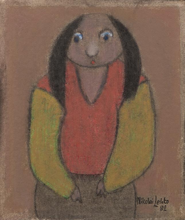 NIKOLAI LEHTO, oil on board, signed and dated -82.