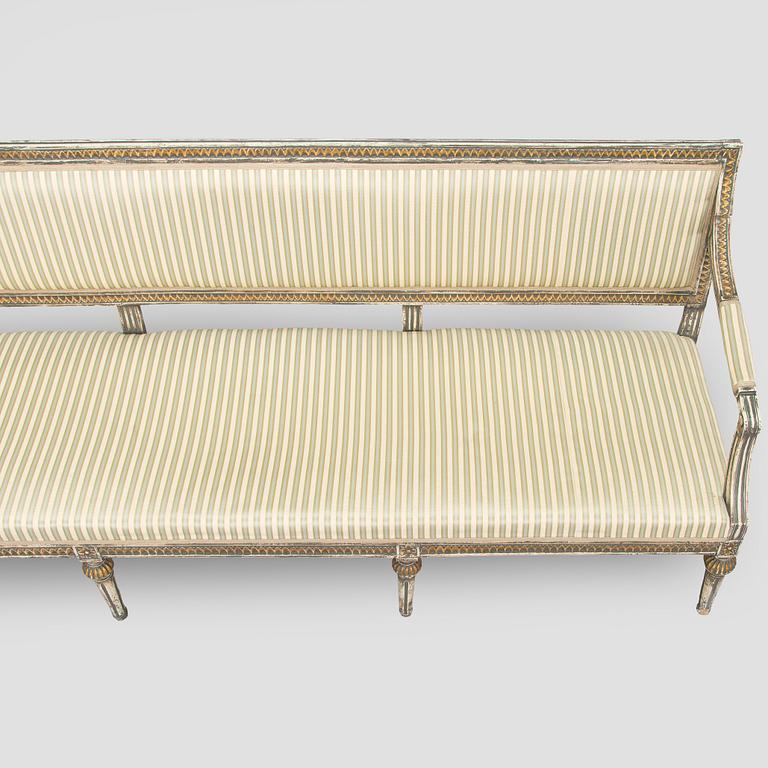 Soffa, gustaviansk, sent 1700-tal.