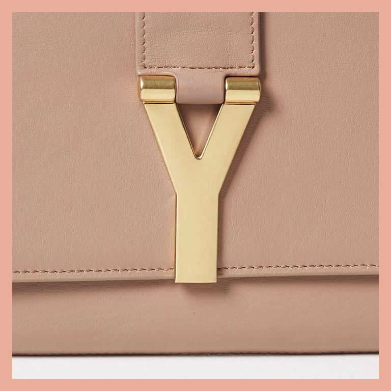 KUVERTVÄSKA, "Chyc leather Clutch", Saint Laurent.