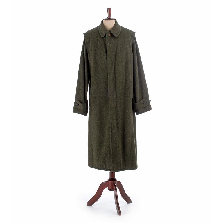 LODENFREY, a men's green wool coat.