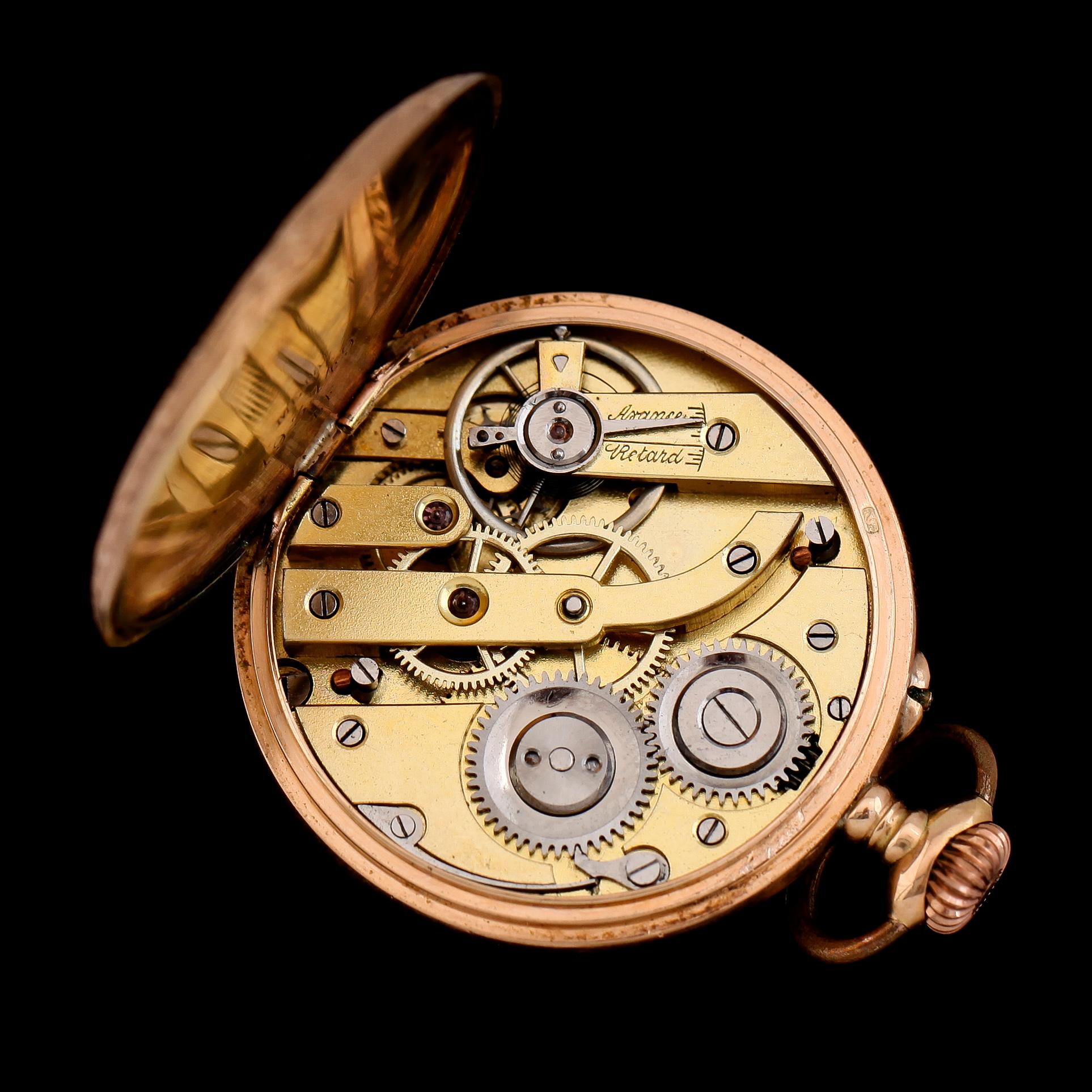 FICKUR, 14 k guld, tidigt 1900-tal.