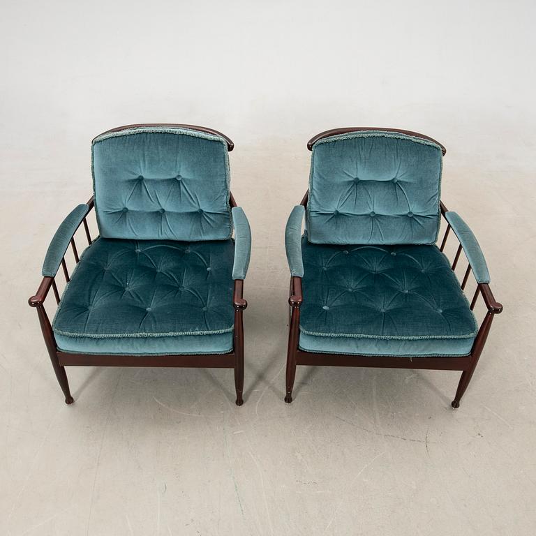 Kerstin Hörlin-Holmquist, armchairs, a pair, "Skrindan", OPE Möbel, later part of the 20th century.