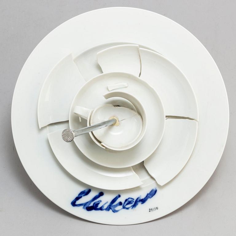 GUNTHER UECKER, a porcelain multiple from Studio-Line, Rosenthal, Germany, signed Uecker and numbered 29/50.