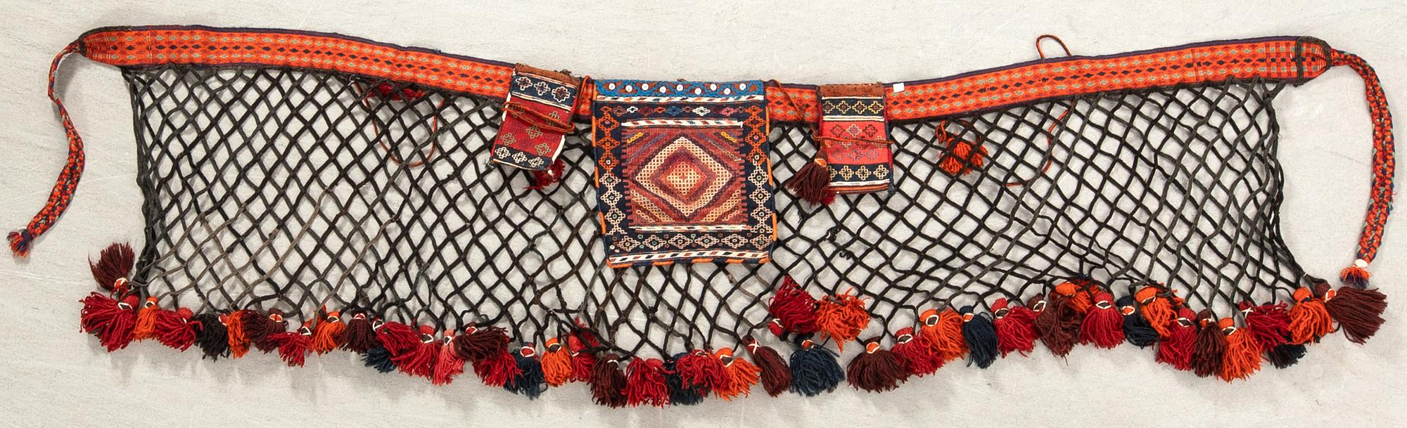 Horse blanket/Decoration Shahsavan semi-antique approx. 66x238 cm.