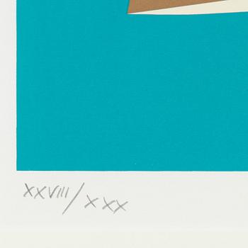 Franco Costa, silkscreen in colours, signed XXVIII/XXX.