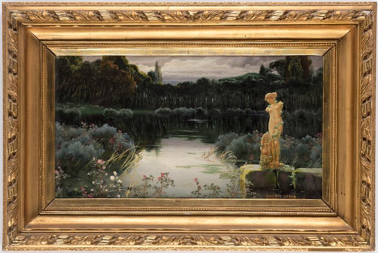 ENRIQUE SERRA Y AUQUÉ,  oil on canvas, signed, Roma.