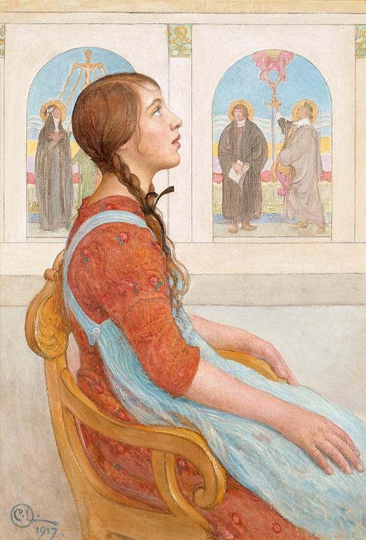 Carl Larsson, "Uppenbarelse".