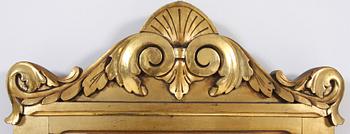 SPEGEL samt KONSOLBORD, rokokostil, 1900-tal.