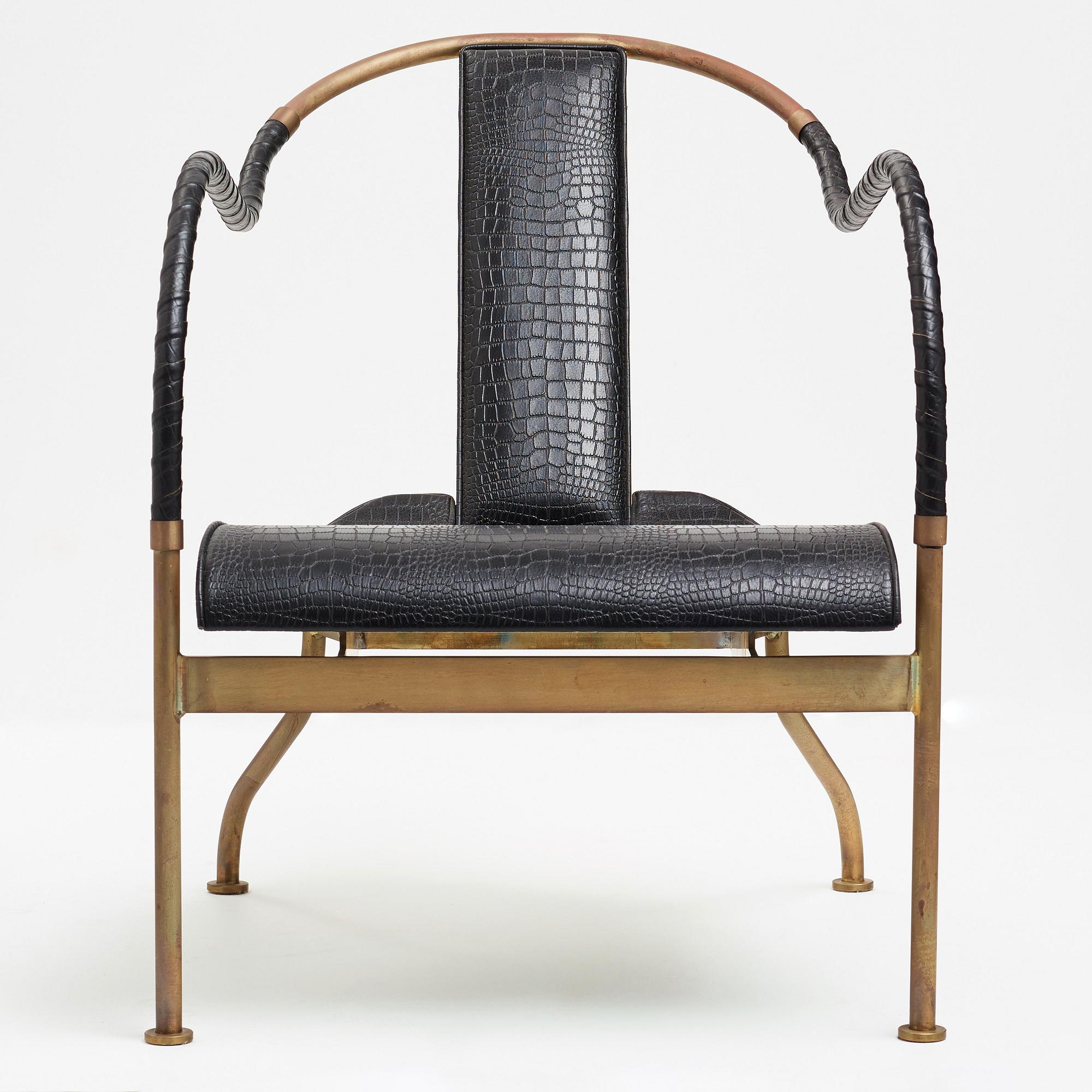 Mats Theselius, a pair of "el Rey" easy chairs by Källemo, Sweden, post 1999.
